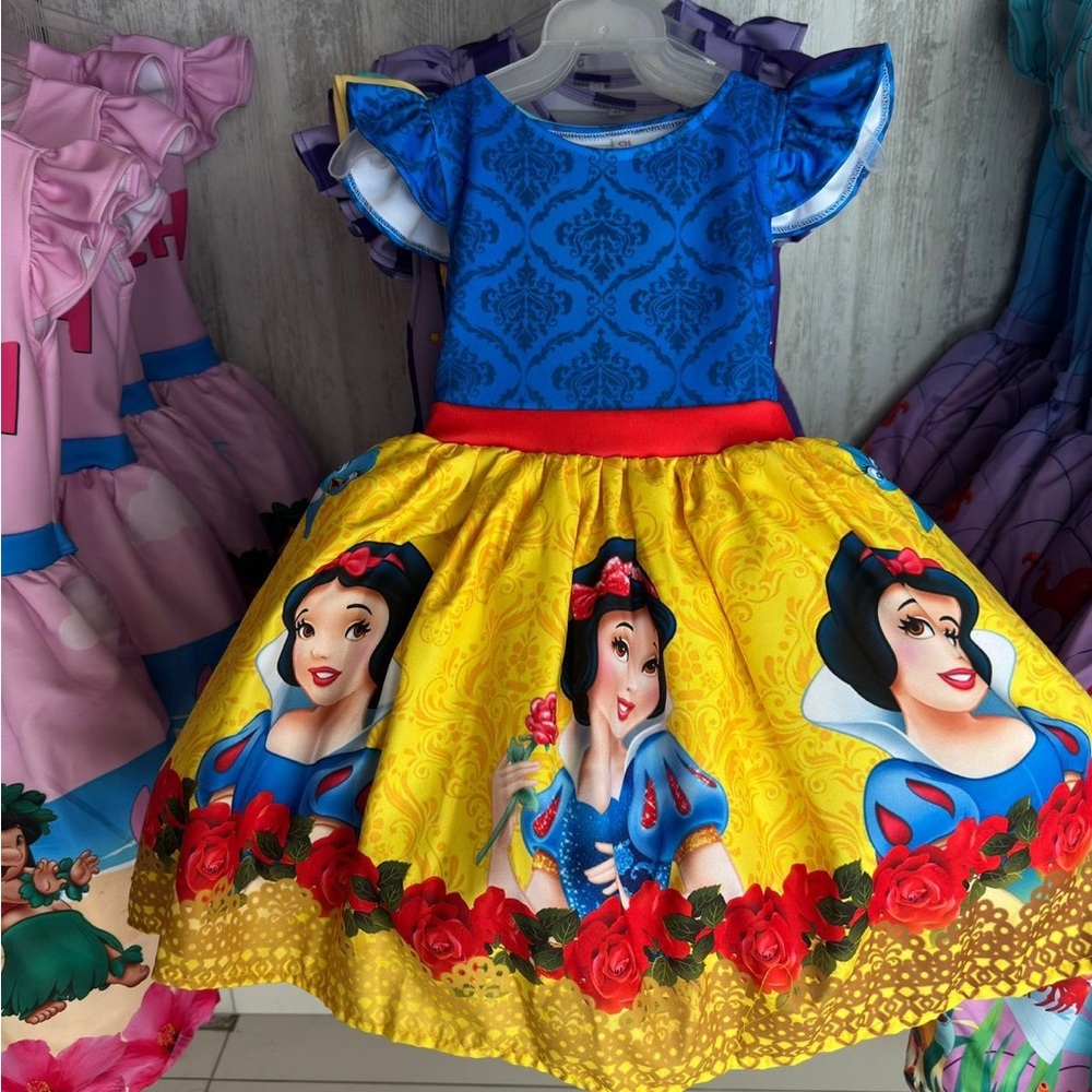 Charming Princess Costume Dress - Blue and Yellow